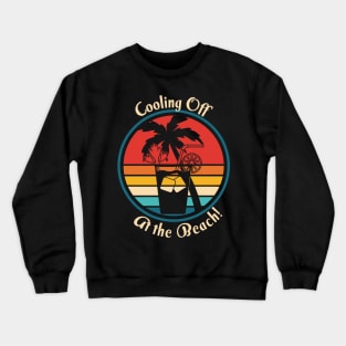 Summer Vacation Cooling Off at the Beach Drink with Ice Crewneck Sweatshirt